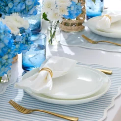 Tuscany Classics Stackable Blue Tall Glasses, Set of 4