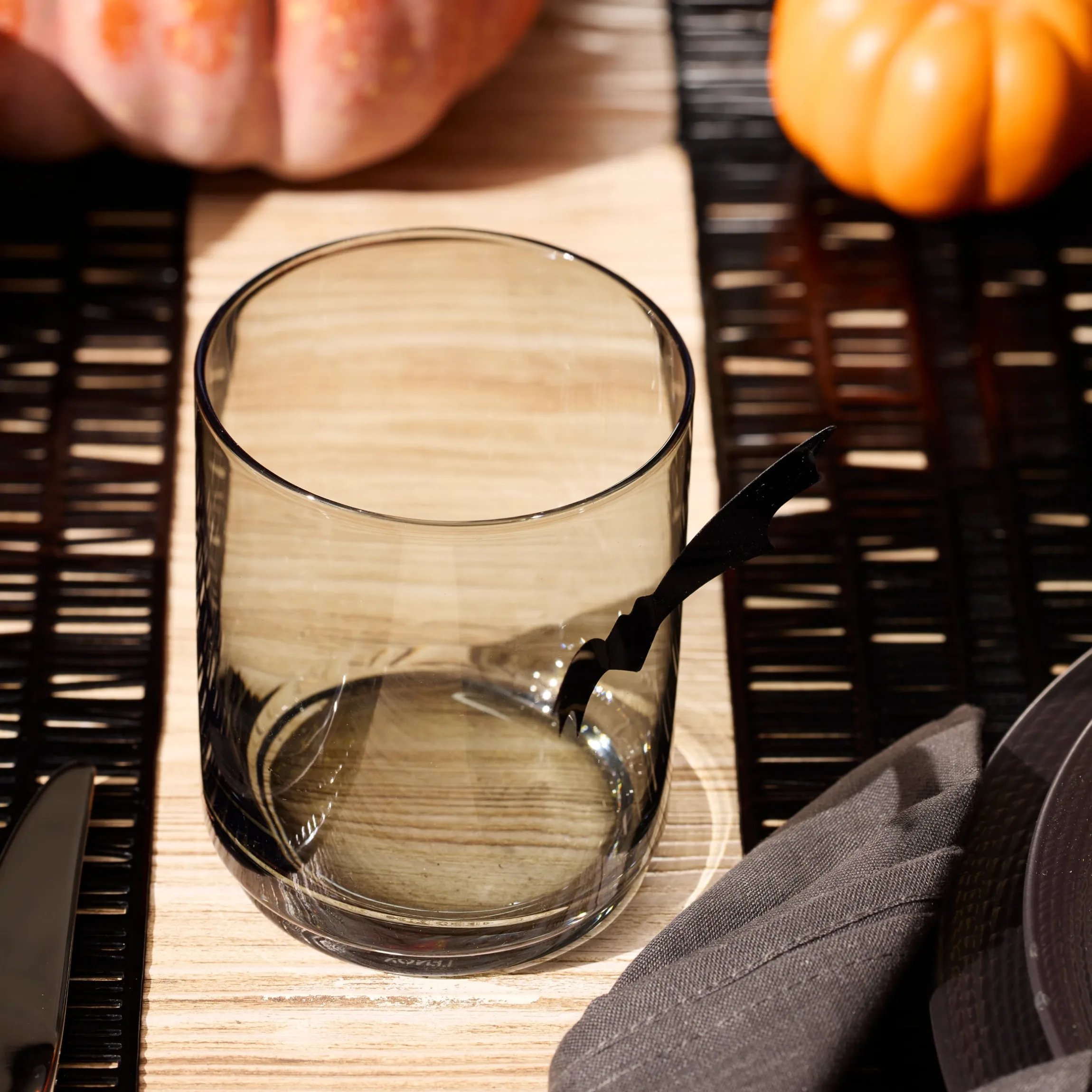 Tuscany Classics Stackable Smoke Tall Glasses, Set of 4