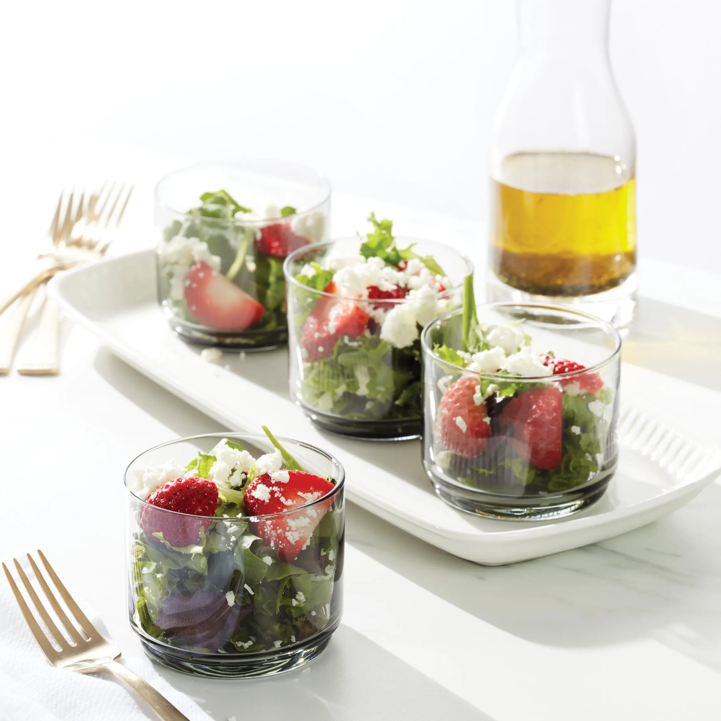 Tuscany Classics Stackable Smoke Short Glasses, Set of 4