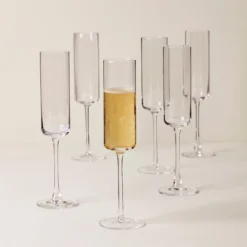 Tuscany Classics Straight Flute Glasses, Set of 6
