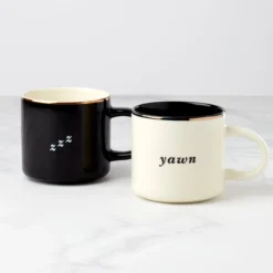Two of a Kind Yawn & Zzz Mugs, Set of 2