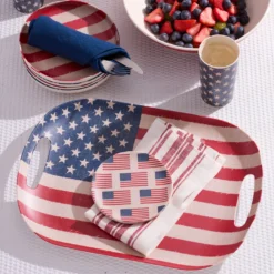 Vintage Americana Handled Serving Tray