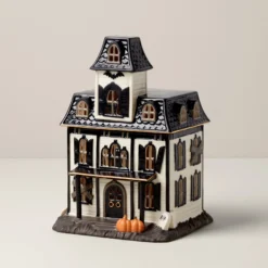 Vintage Halloween Lit House Figurine