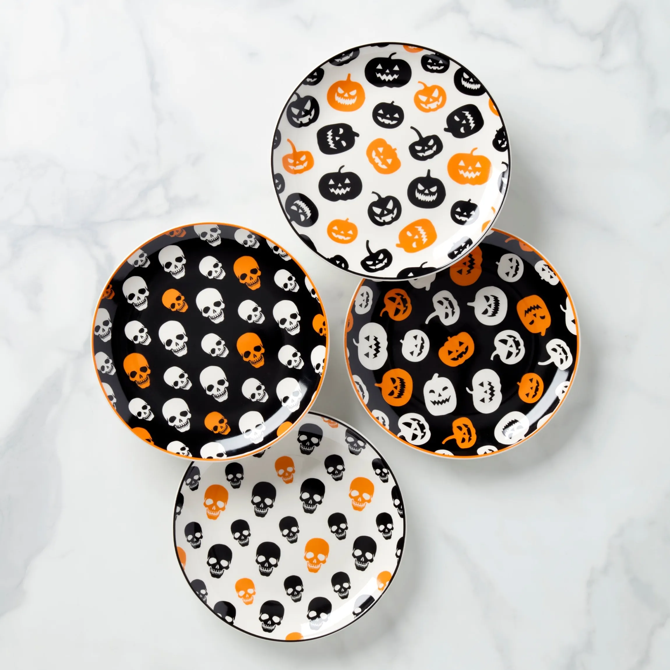 Vintro Halloween Accent Plates, Set of 4