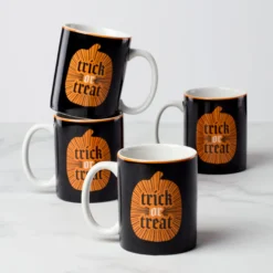 Vintro Halloween Mugs, Set of 4
