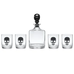 Vintro Halloween Skeleton 5-Piece Whiskey Set