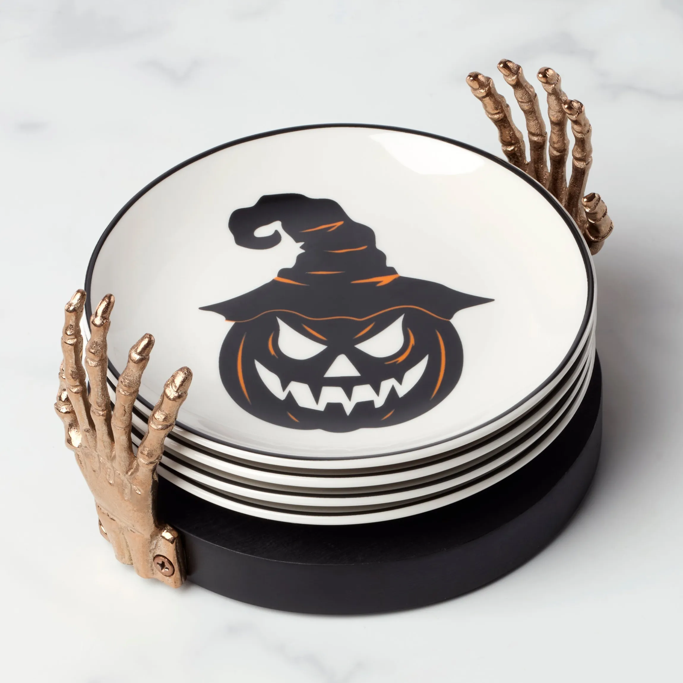 Vintro Halloween Tidbit Plates, Set of 4