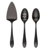 Waldwick Black Satin 3-Piece Hostess Set