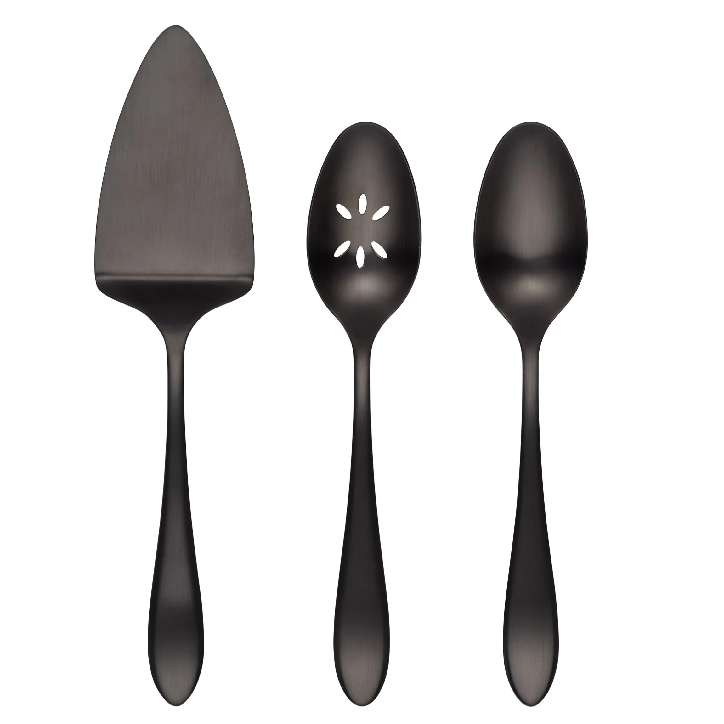 Waldwick Black Satin 3-Piece Hostess Set