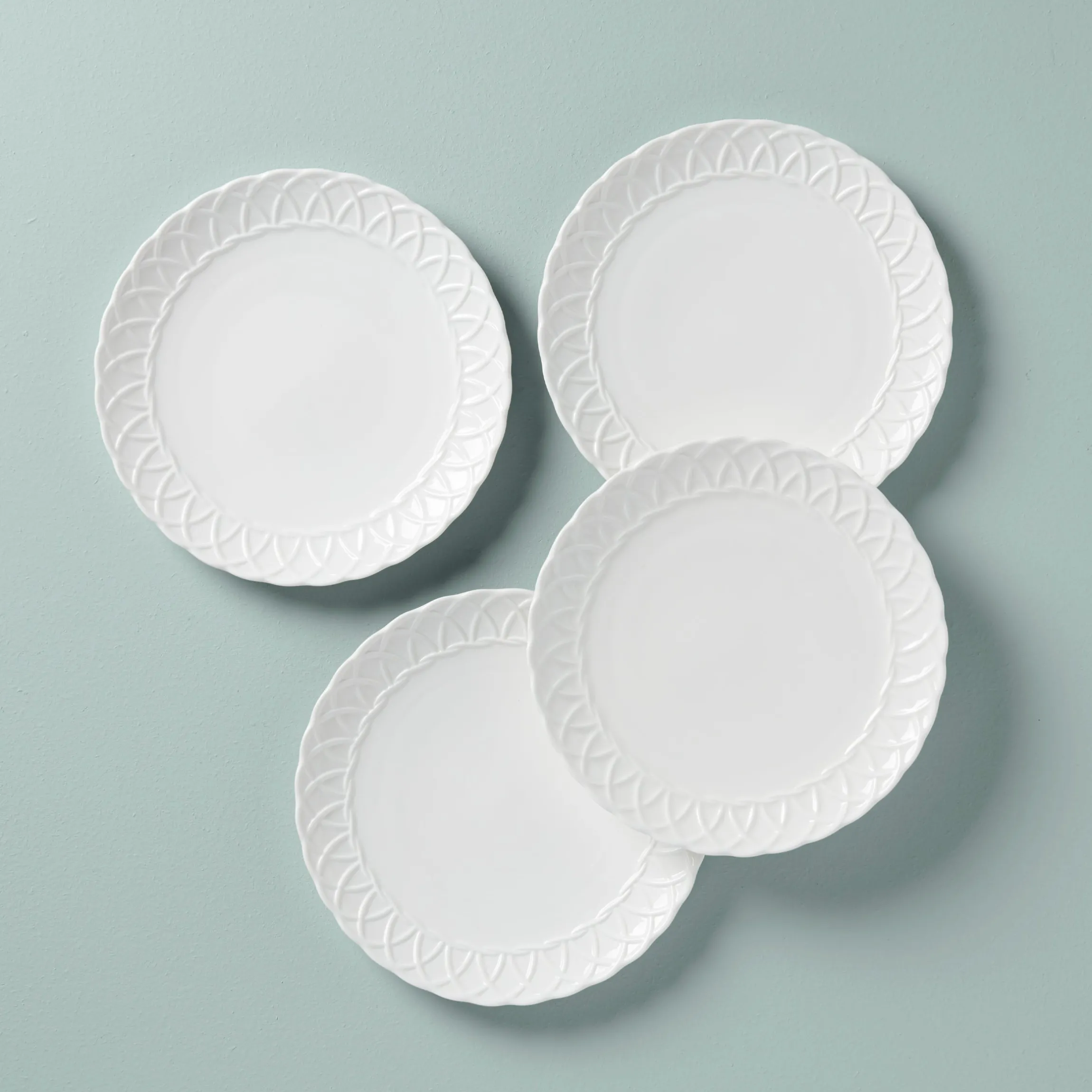 Wicker Creek Accent Plates, Set of 4