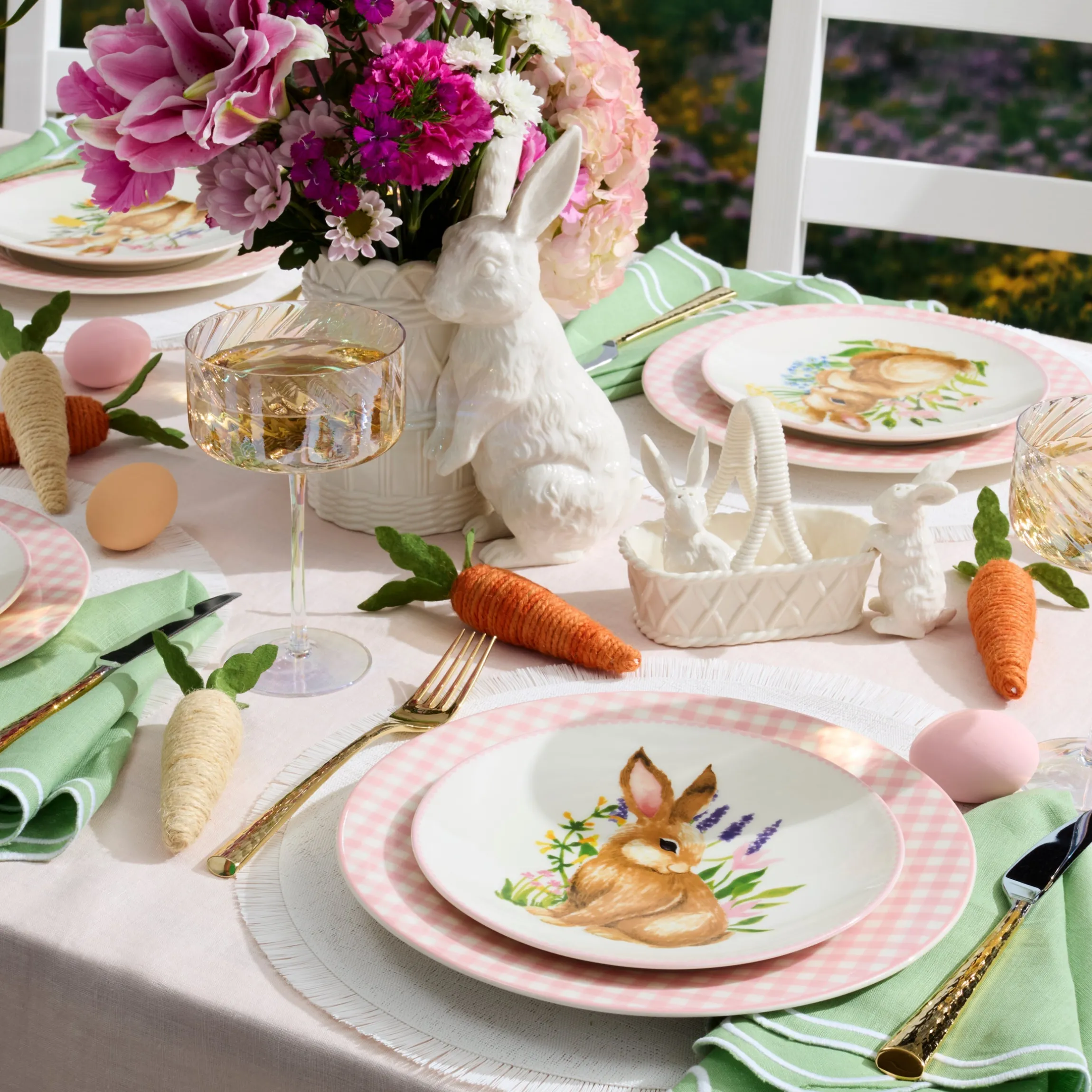 Wicker Creek Bunny Salt & Pepper Set