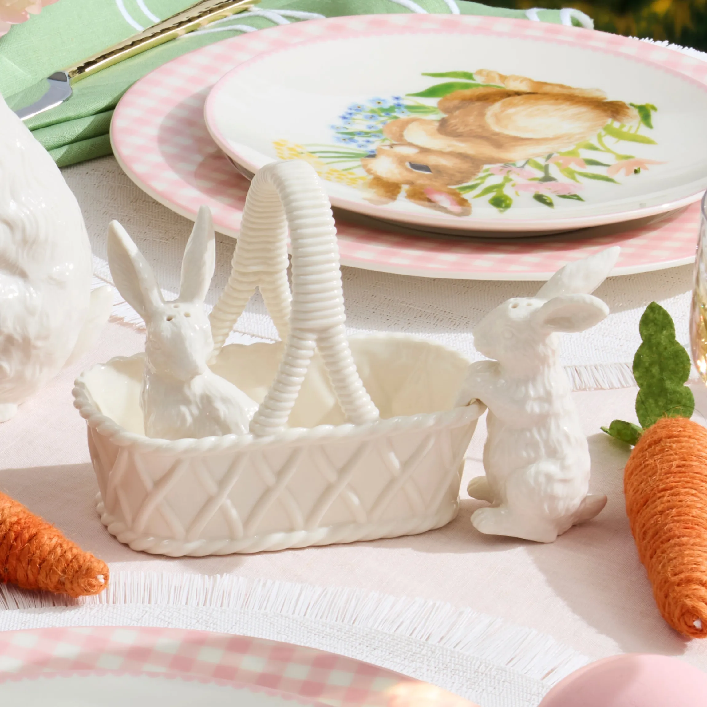Wicker Creek Bunny Salt & Pepper Set