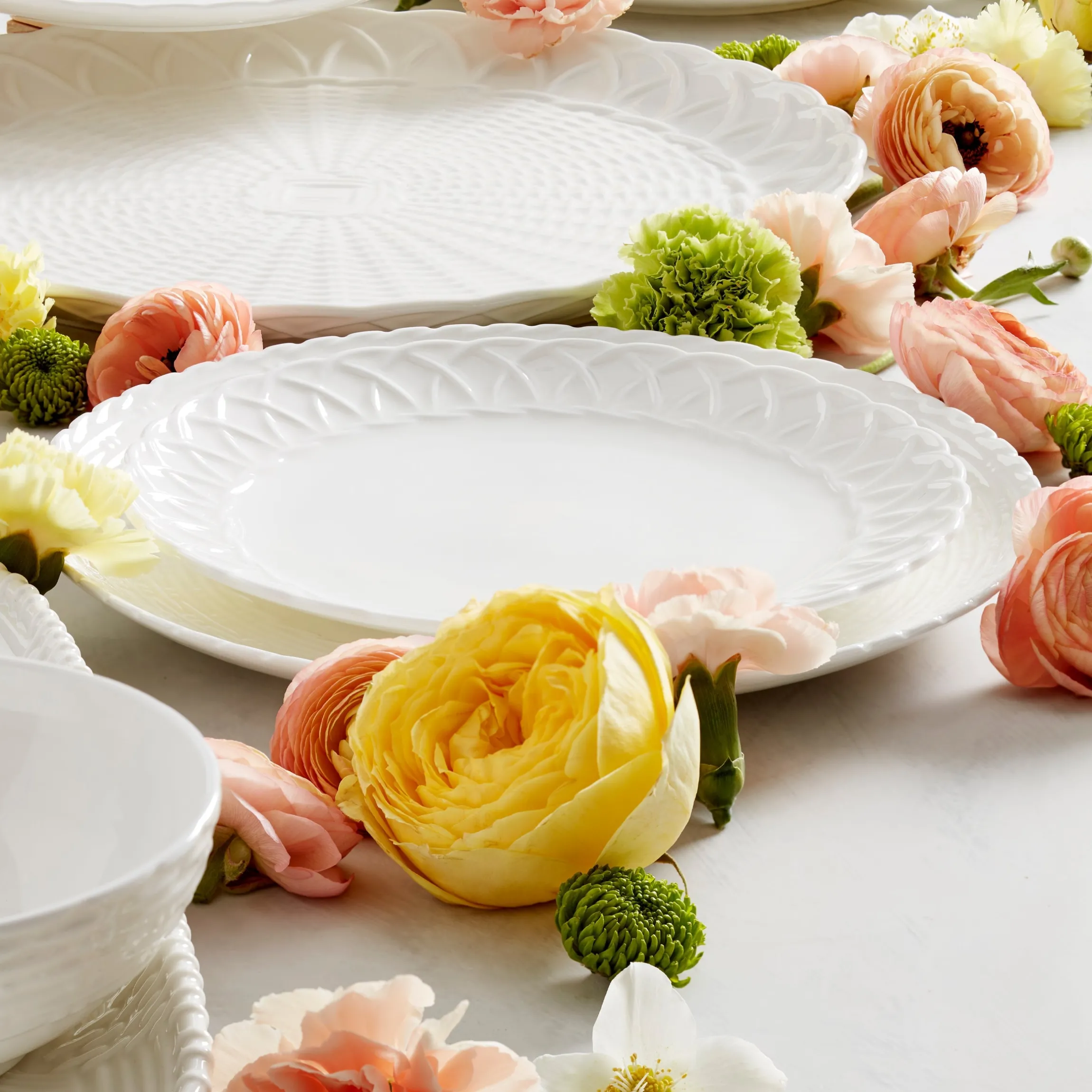 Wicker Creek Dinner Plates, Set of 4
