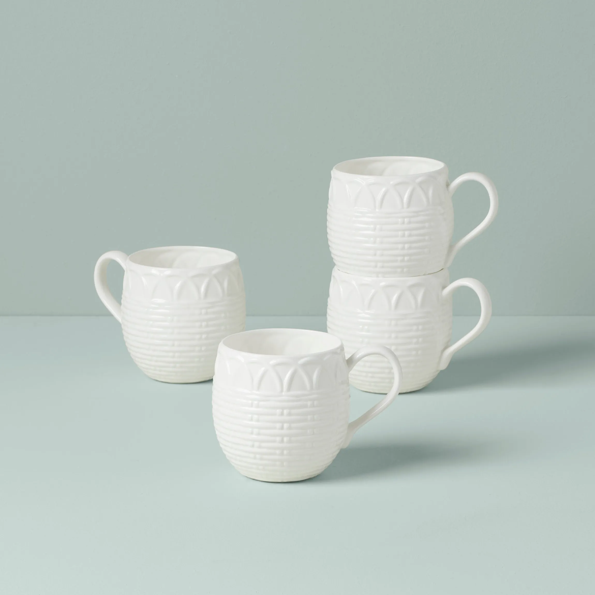 Wicker Creek Mugs, Set of 4