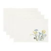 Wildflowers Border Placemats, Set of 4