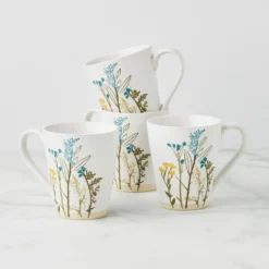 Wildflowers Mugs, Set of 4