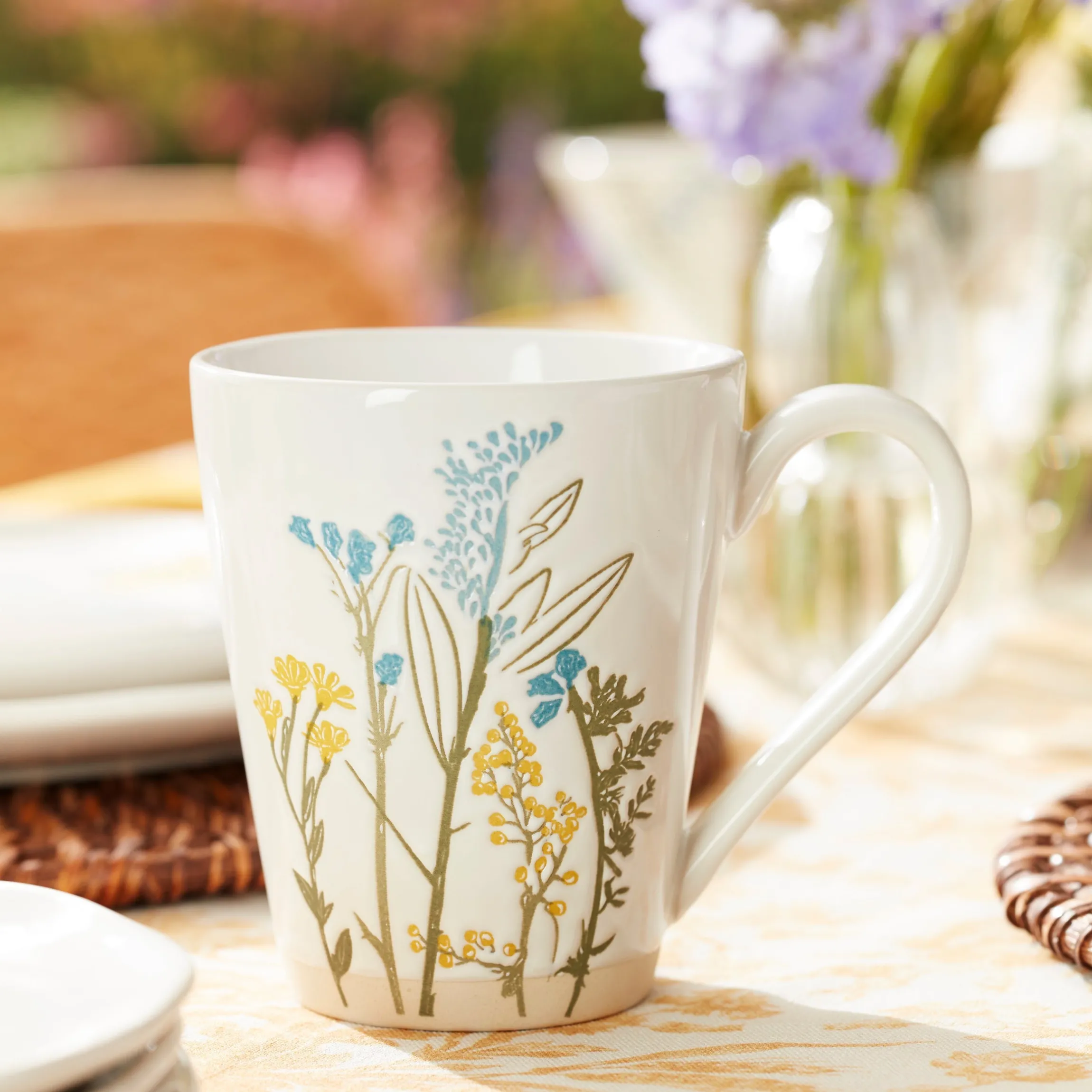 Wildflowers Mugs, Set of 4