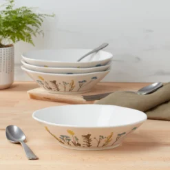 Wildflowers Pasta Bowls, Set of 4
