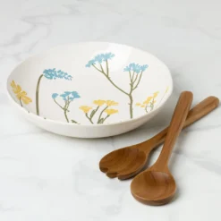 Wildflowers Salad Bowl with Servers