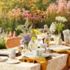 Wildflowers Tidbit Plates, Set of 4