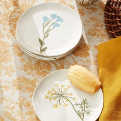 Wildflowers Tidbit Plates, Set of 4