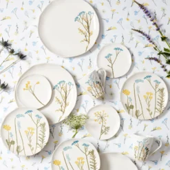Wildflowers Tidbit Plates, Set of 4