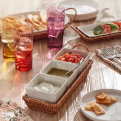 Willow & White, 4-Piece Serving Set
