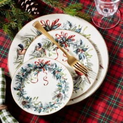 Winter Greetings 12-Piece Dinnerware Set