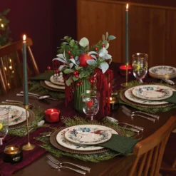 Winter Greetings 12-Piece Dinnerware Set