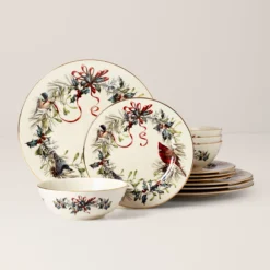 Winter Greetings 12-Piece Dinnerware Set