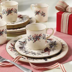 Winter Greetings Salad Plates, Set of 4