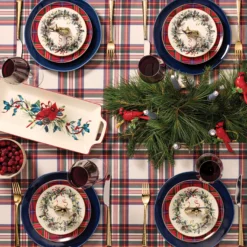 Winter Greetings Salad Plates, Set of 4