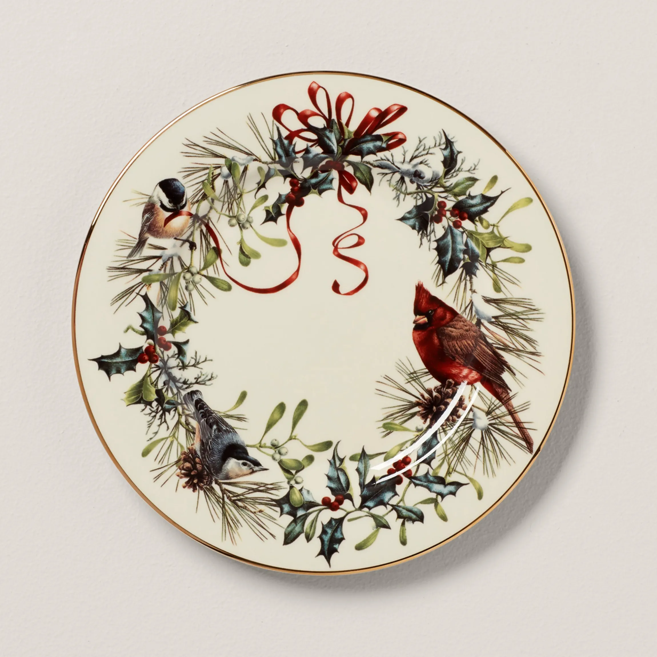 Winter Greetings Salad Plate