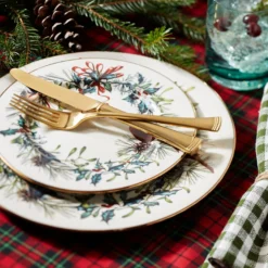 Winter Greetings Salad Plate